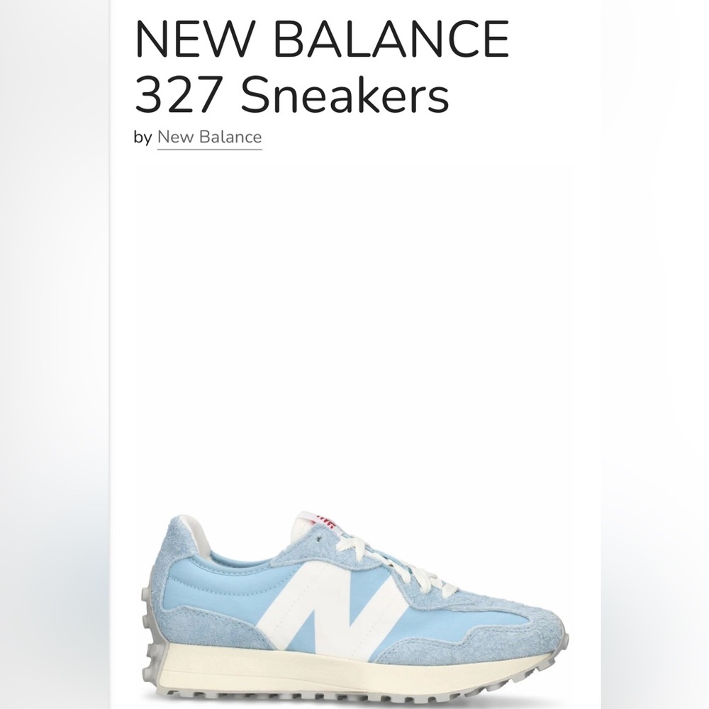 New balance 327 light blue size 6 us women’s